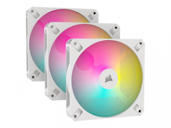 CORSAIR Lüfter 120*120*25 AR120 White iCUE RGB Triple Pack