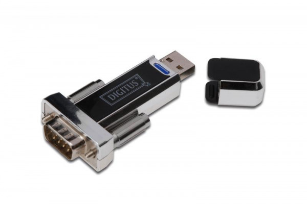 DIGITUS Adapter USB1.1 -> seriell D-Sub9 St/St + 0.8m Kab