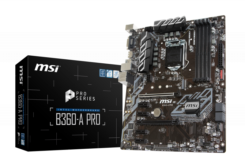 Msi b360 a pro какие процессоры поддерживает