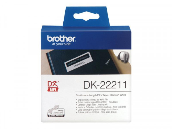 Film weiß Brother QL550/500 15,24m*29mm DK-22211