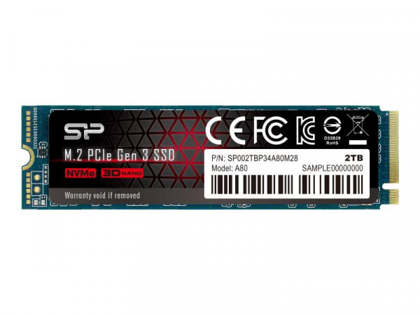 SSD 2TB Silicon Power M.2 PCI-E Ace A80 Gen 3x4 NVMe