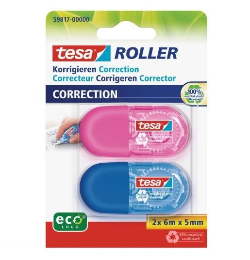 tesa Roller Korrigieren ecoLogo in 2 Farben Blister