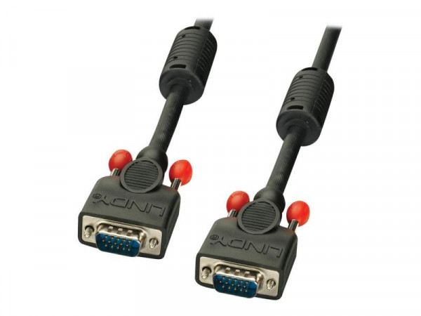 Lindy VGA Kabel M/M schwarz 7.5m HD15 M/M DDC-fähig