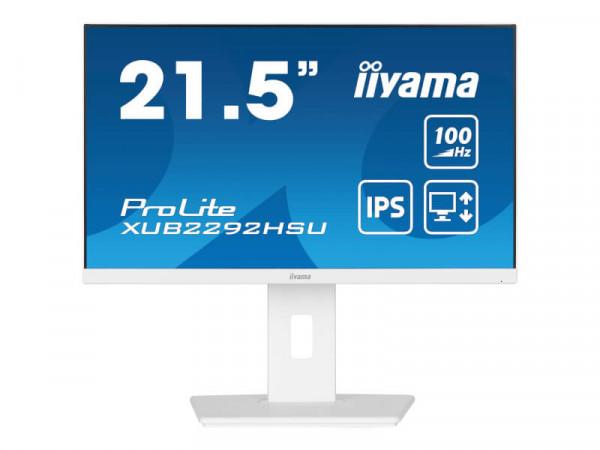IIYAMA 54.5cm (21,5") XUB2292HSU-W6 16:9 HDMI+DP+USB Li.wh.