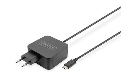 DIGITUS Notebook Ladegerät USB-C, 65W schwarz