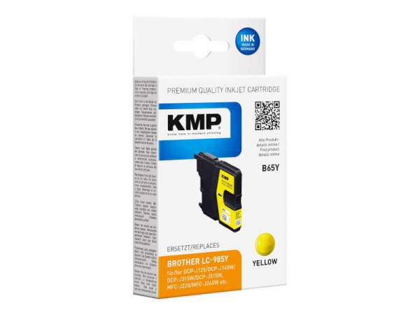 KMP Patrone Brother LC-985Y 260 S. yellow