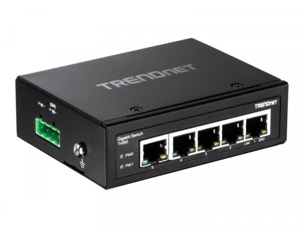 TRENDnet Industrie Switch 5 Port Gbit IP30 Metall