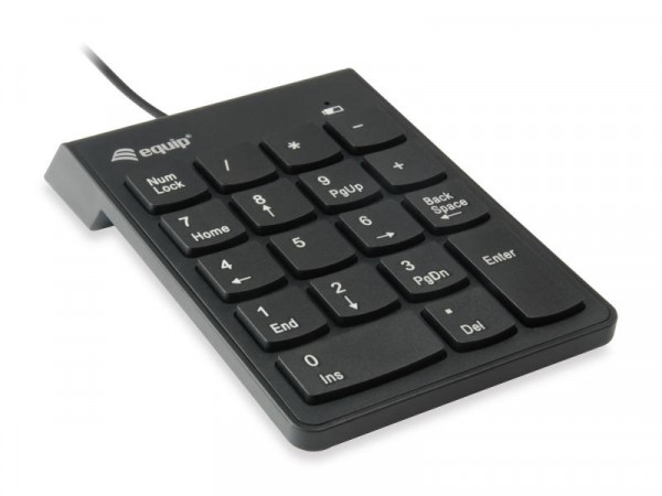 Equip USB Nummernblock Keypad 245205, Plug-and-Play, schwarz