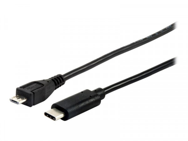 Equip USB 2.0 Kabel MicroB->C M/M 1,0m Type C Polybeutel