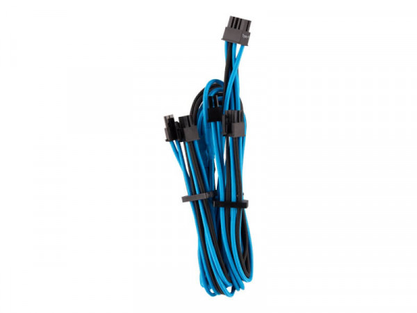 Corsair Premium Sleeve 6+2p. PCIe (Type4/Generation4) blau/s