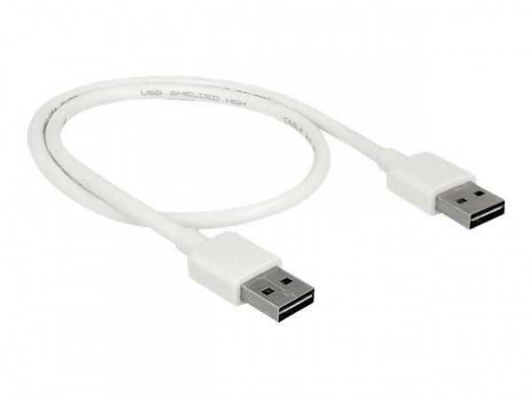 DELOCK Easy-USB-Kab.2.0 A -> Easy-USB 2.0 A 0.5m weiß