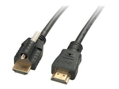 Lindy HDMI Kabel mit Ethernet & Steckerschloss Typ A/A 10m