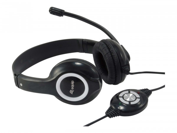 Equip Stereo-Headset Wired mit Mikro USB-A 2.00m schwarz