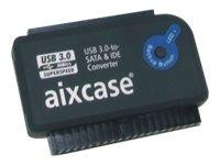 aixcase USB 3.0-to-SATA&/IDE-Konverter OTB, mit Netzteil TÜV