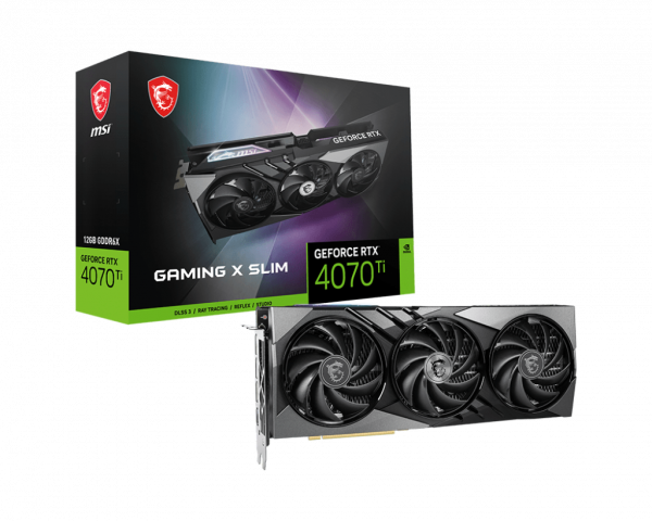 MSI RTX4070 TI GAMING X SLIM 12GB GDDR6X HDMI 3xDP