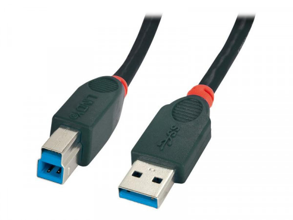 Lindy USB 3.0 Kabel A/B schw. 2m A-Stecker an B-Stecker