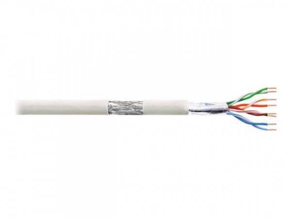 LogiLink Netzwerk Verlegekabel S/FTP Cat.6, PVC, weiß, 305m