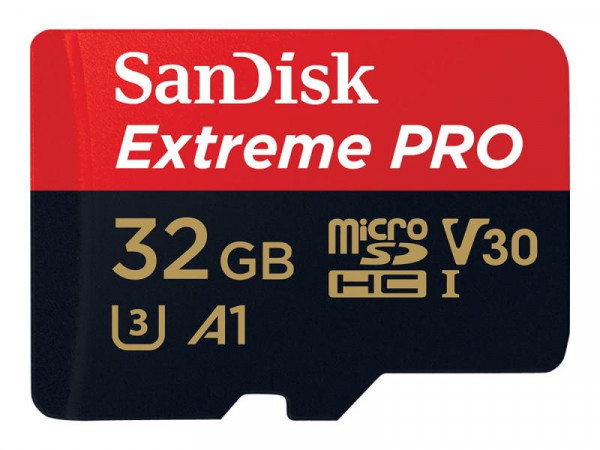 SD MicroSD Card 32GB SanDisk Extreme Pro SDHC inkl. Adapter
