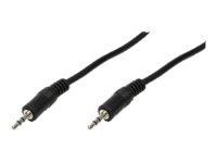 LogiLink Audiokabel 1x 3,5mm -> 1x 3,5mm St/St 3.00m bk