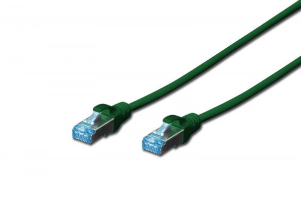 DIGITUS Patchkabel RJ45 SF/UTP Cat5e 2.00m grün Polybeutel