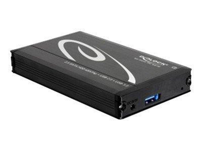 Gehäuse 2,5" Delock Multiport für 6,3cm SATA HDDs schwarz