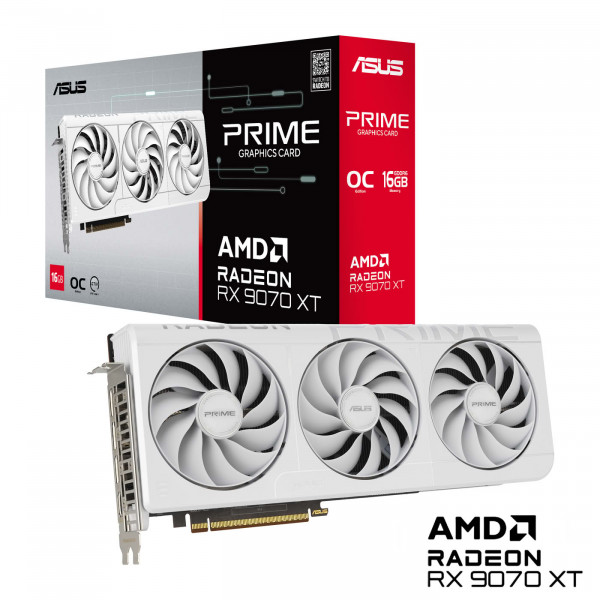 ASUS PRIME-RX9070XT-O16G-WHITE 16GB GDDR6 HDMI DP