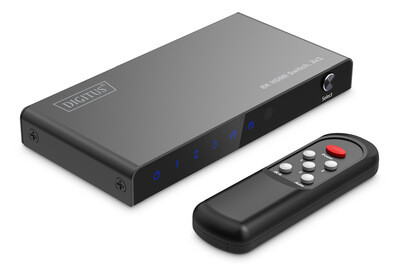 DIGITUS HDMI Switch, 3x1 8K/60Hz HDR, HDCP 2.3