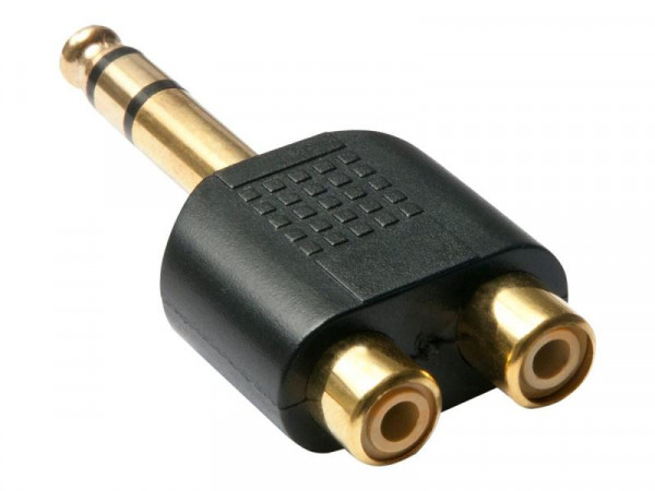 Lindy Audioadapter 2xRCA/6.3mm f/m