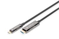 DIGITUS 4K USB Typ - C auf HDMI AOC Adapterkabel, 15,0m