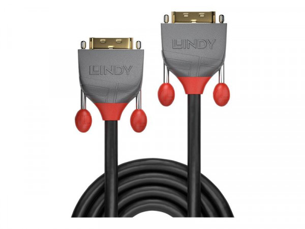 Lindy DVI-D Dual Link Kabel Anthra Line 10m
