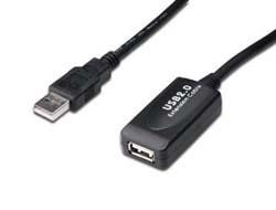 DIGITUS Repeaterkabel USB 2.0 Typ A male > female 20.00m