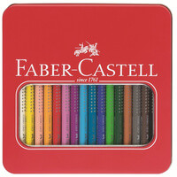 FABER-CASTELL Buntstift Jumbo Grip 16er Metalletui