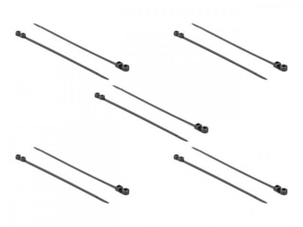 DELOCK Kabelbinder mit Befestigungsöse L400xB7,6mm bl. 10St.