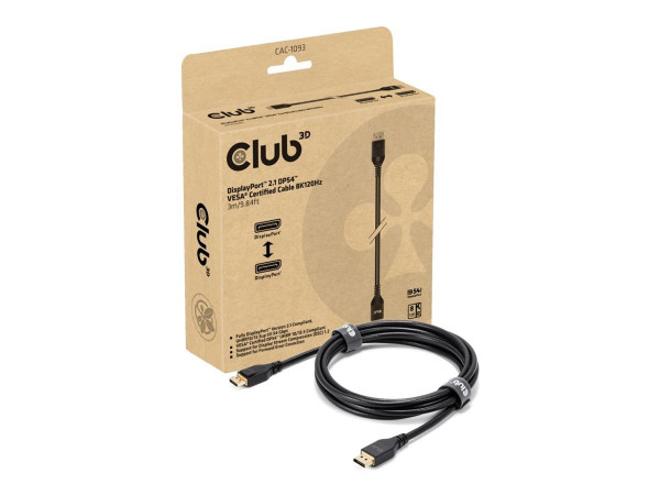 Club3D DP-Kabel 2.1 DP54 zertifiziert 3m 8K120Hz