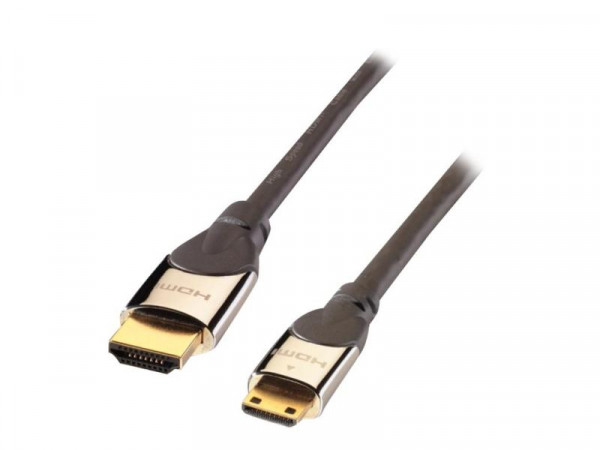 Lindy HDMI Kabel High Speed an Mini HDMI CROMO Ethernet 2m