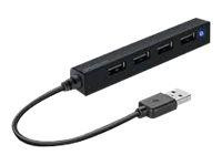 Speedlink USB-HUB SNAPPY SLIM, 4-Port, Passiv, schwarz