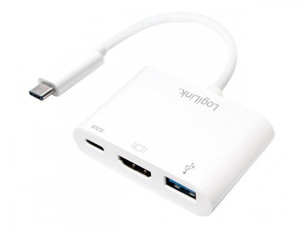 LogiLink Adapter USB 3.1 Typ C > HDMI,Displayport 1.2 & USB