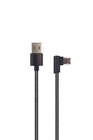 2GO USB Ladekabel "Deluxe" - schwarz - 100cm für Micro-USB