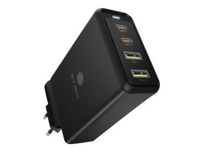 Steckerladegerät IcyBox für USB Power Delivery 4 Ports