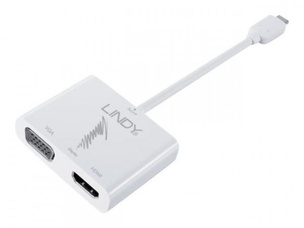 Lindy Konverter USB 3.1 Typ C Dual Display HDMI & VGA