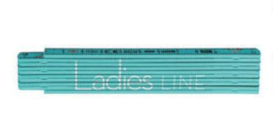 Rieffel Taschenmeter Kunststoff Swiss Made 1m Minze LadiesLi