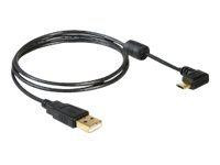 USB Kabel Delock A -> Micro-B 90° St/St 1.00m sw
