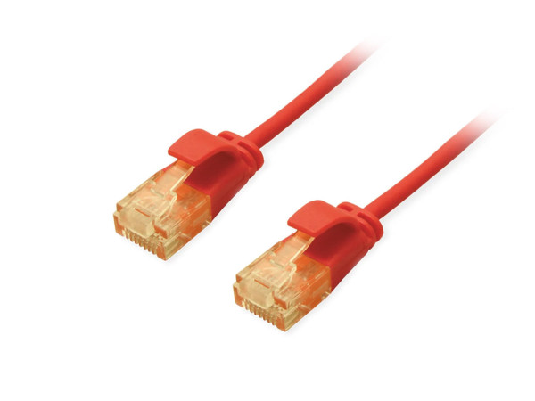 Equip Patchkabel Cat6A U/UTP 2xRJ45 5.00m rot Slim