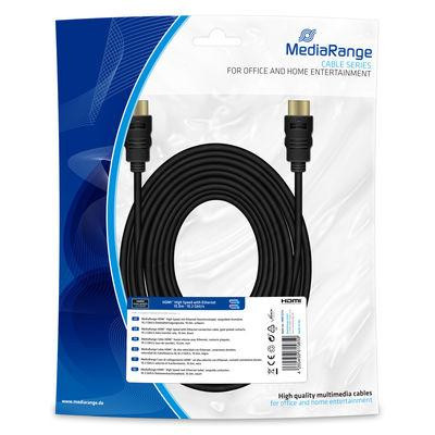 MediaRange HDMI High Speed Ethernet Anschlussk. 10Gibt/s 10m