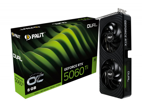 Palit RTX5060 TI DUAL OC 8GB GDDR7 HDMI 3xDP