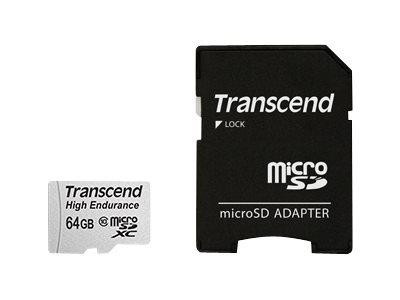 SD microSD Card 64GB Transcend SDXC High Endurance Class10