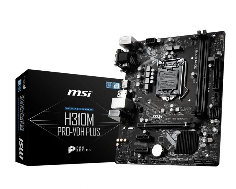 Msi h310m pro vdh plus совместимость процессоров