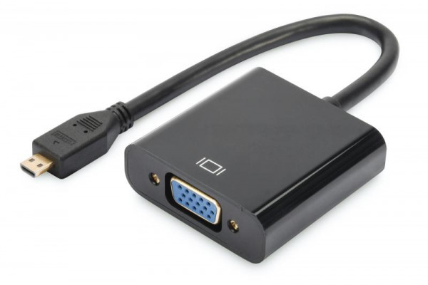 DIGITUS HDMI-Konverter Micro-HDMI -> VGA(D-Sub) schwarz