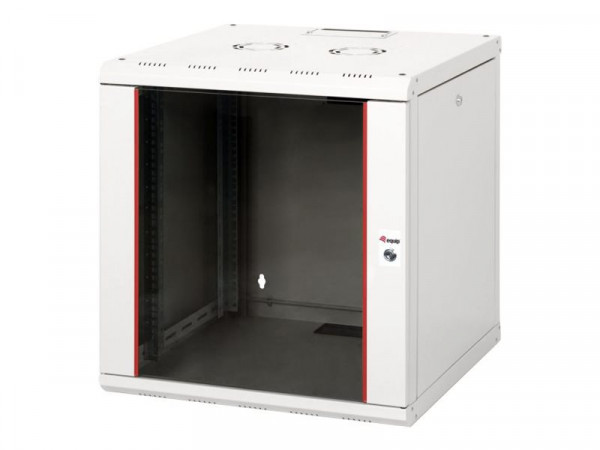 Equip Serverschrank 19" 12U 600x600mm Glastür grau