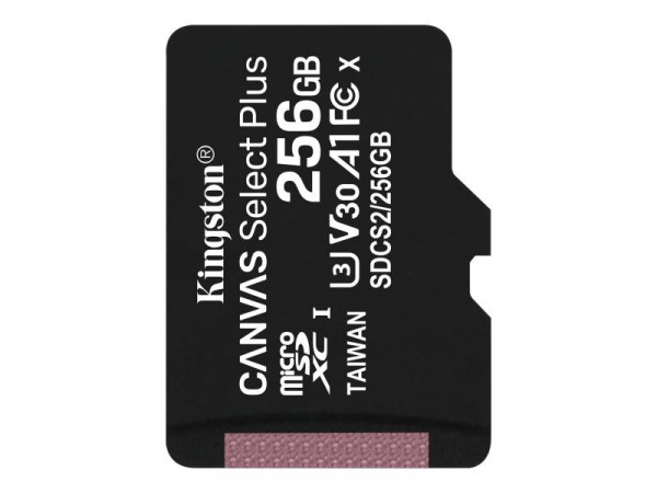 SD MicroSD Card 256GB Kingston SDXC Canvas+ (Class10) o.Ad